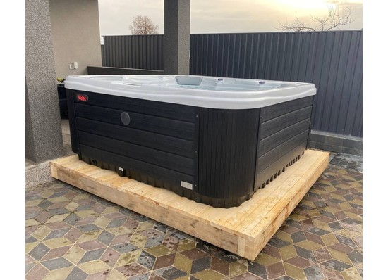 Установка гидромассажного спа-бассейна Wellis Lugano Life DeLuxe в г.Борисове