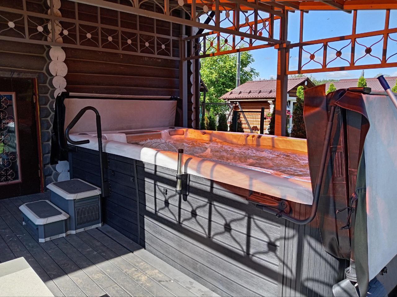 Как подготовить террасу или участок к установке уличного спа